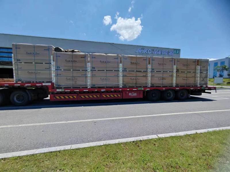 Container loading in progress at the warehouse